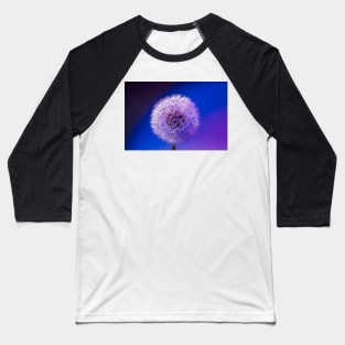 Single dandelion seed head close up Baseball T-Shirt